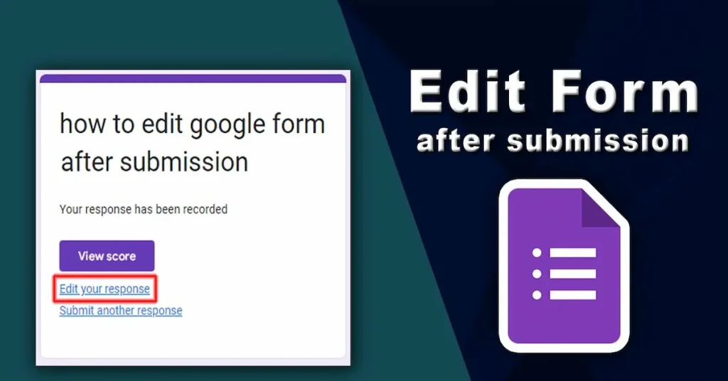 How To Edit Google Form