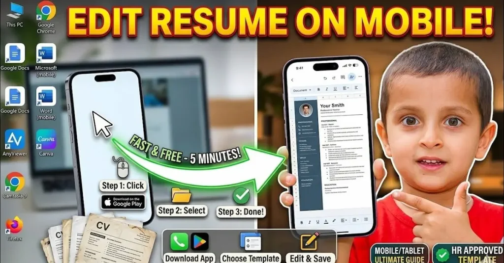 How To Edit Resume In Phone