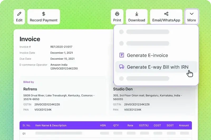 How to Edit e-Way Bill Details