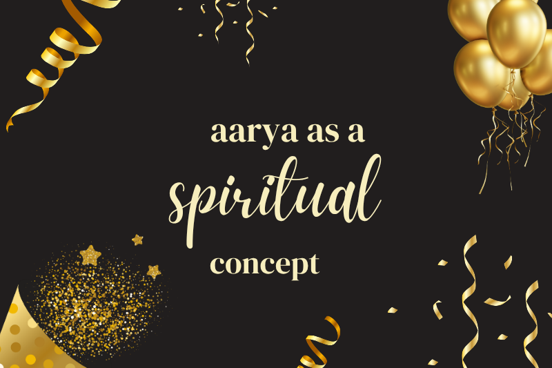 aarya as a spiritual concept