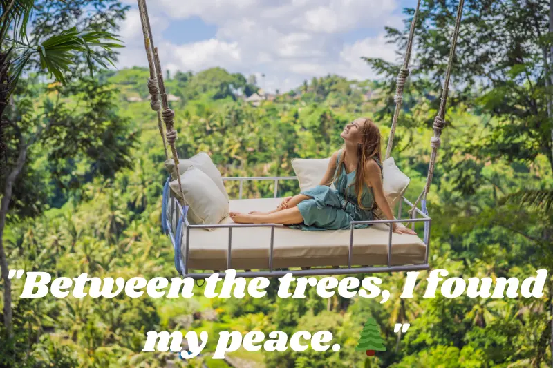 between the trees, I found my peace