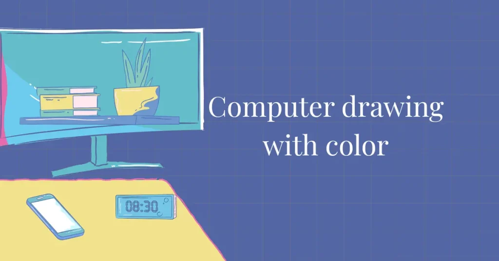 computer drawing with color
