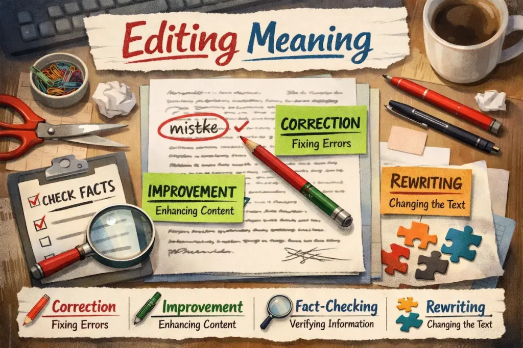 editing meaning