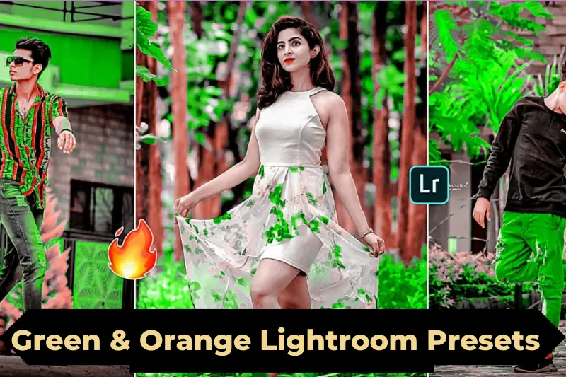 green and orange lightroom presets