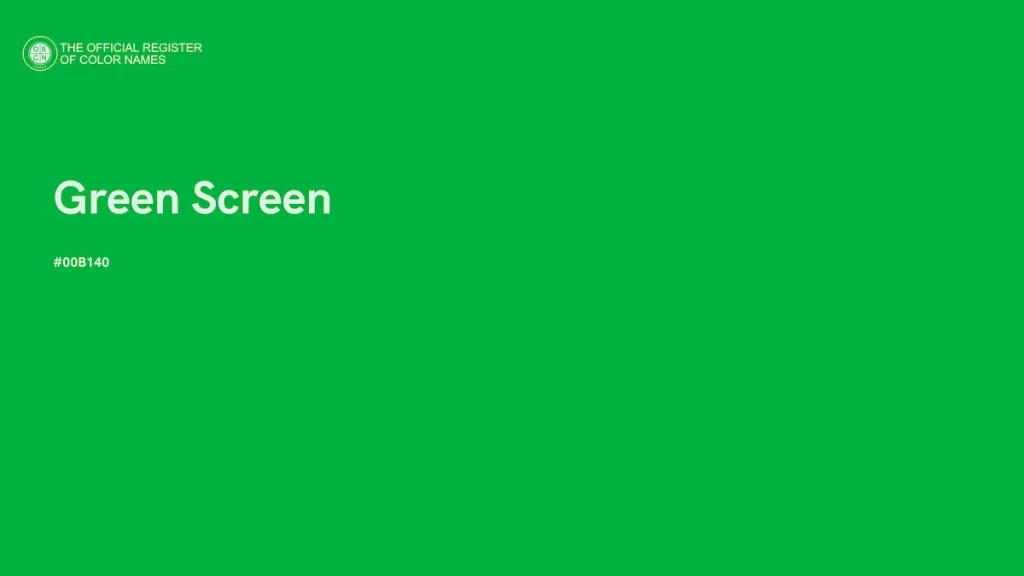 green screen color code