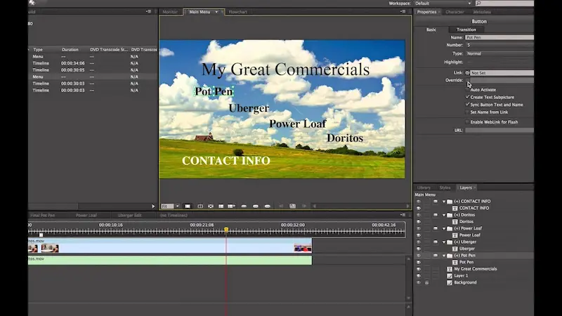 key features of adobe encore