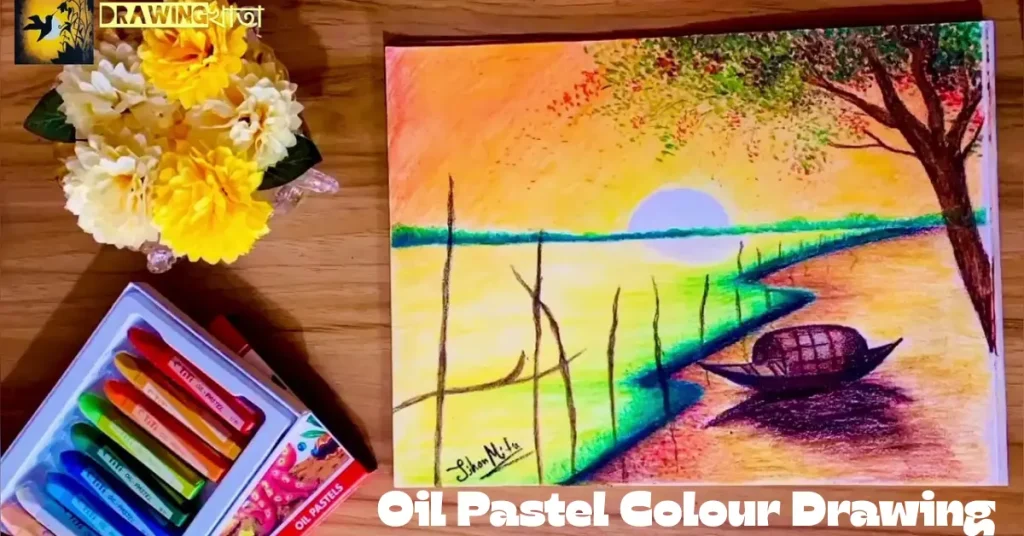 oil pastel colour drawing