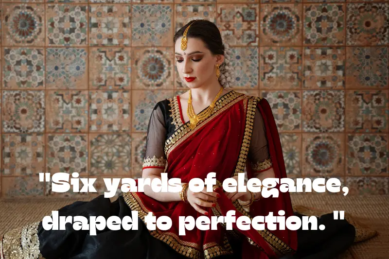 six yards of elegance, draped to perfection