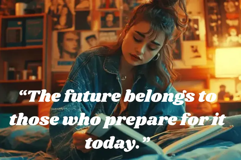 “The future belongs to those who prepare for it today.”