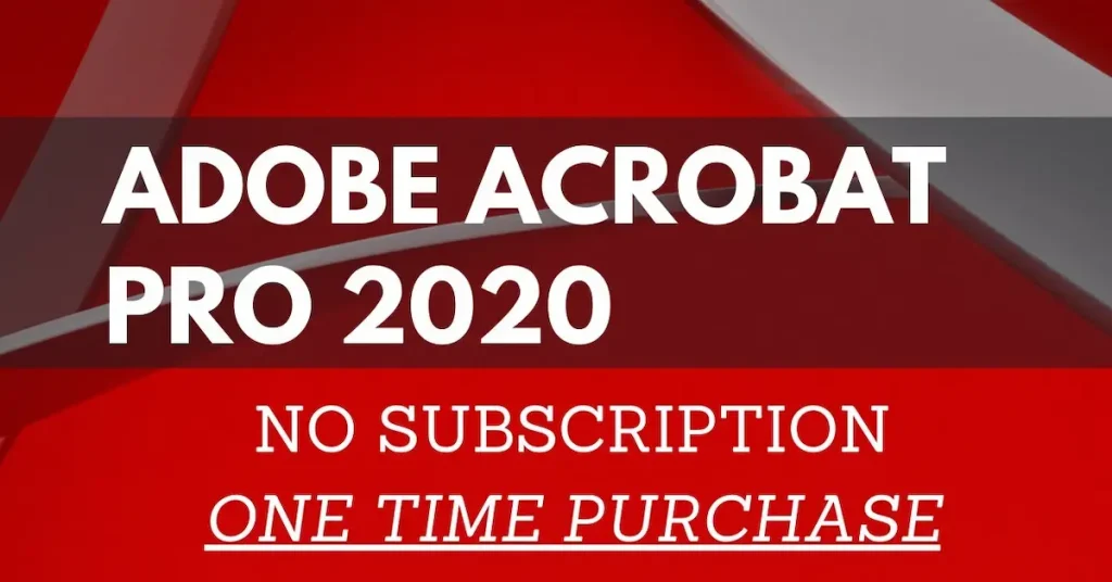 adobe acrobat one-time purchase