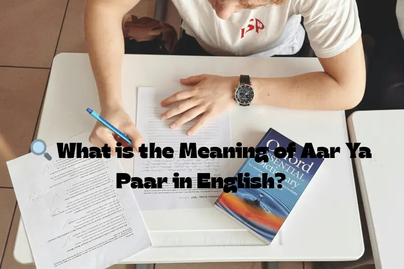 what is the meaning of aar ya paar in english